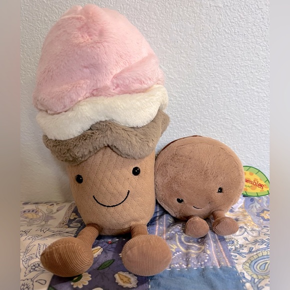 Jellycat Toys Jellycat Ice Cream Cone And Macaroon Poshmark